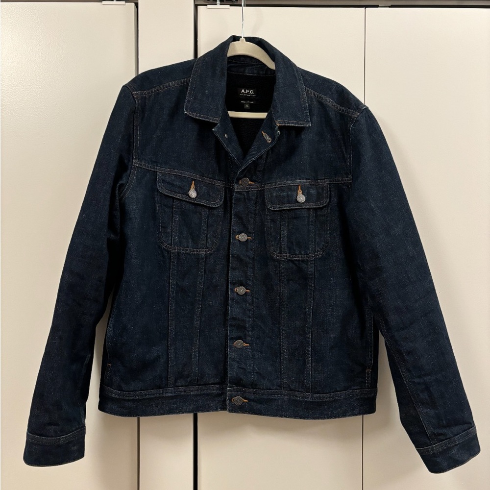A.P.C Flynn Denim Shearling Jacket